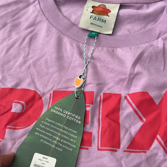 FARM Rio Lilac Peixe Fish Graphic T-Shirt - Picture 6 of 11